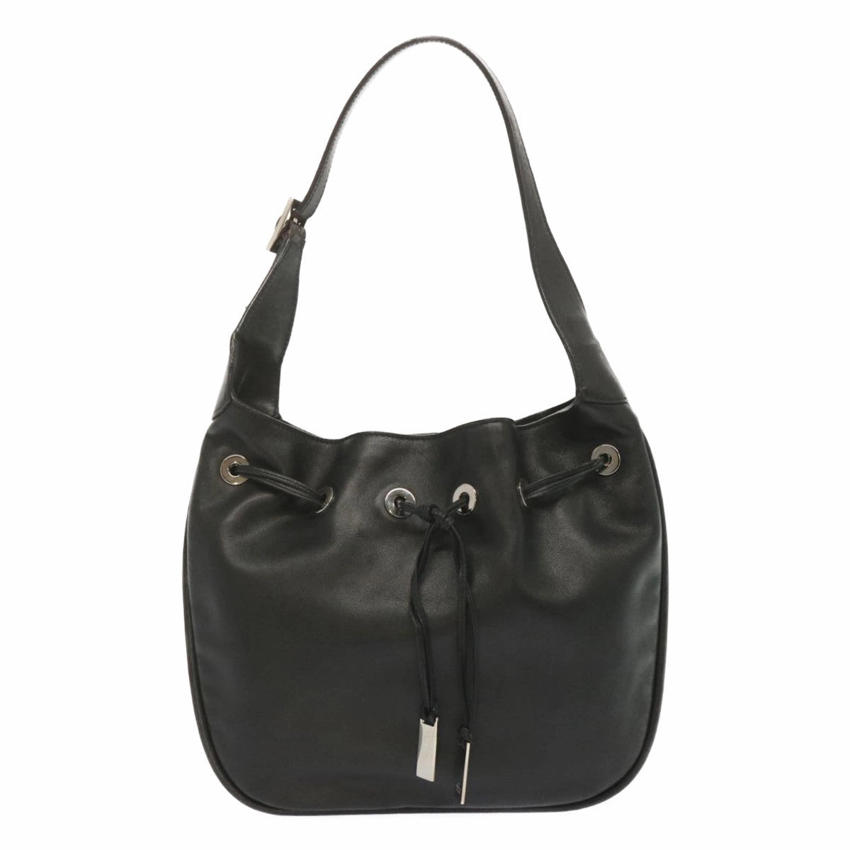 Gucci Drawstring  Leather Shoulder Bag ()