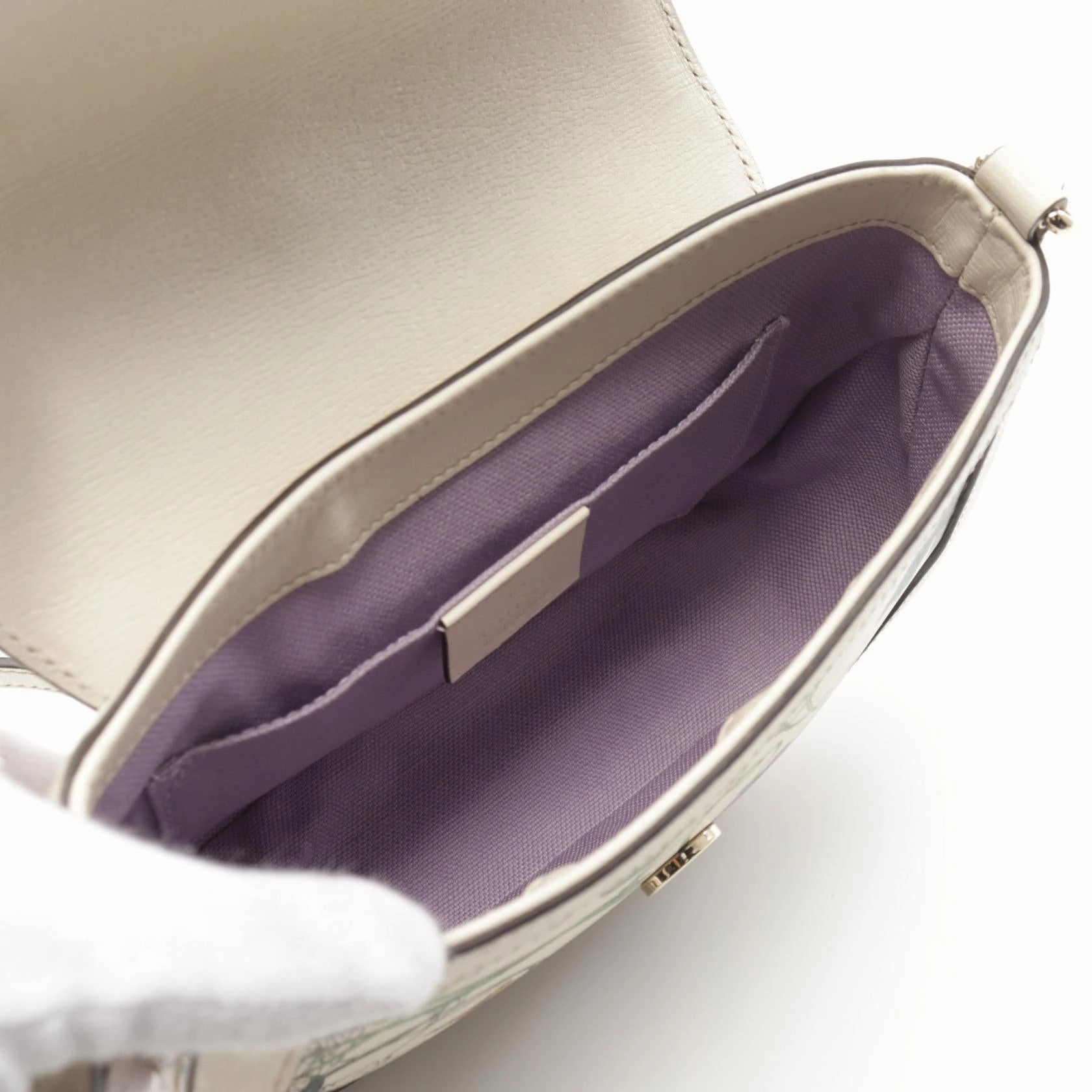 Gucci Flora Leather Shoulder Bag 336749