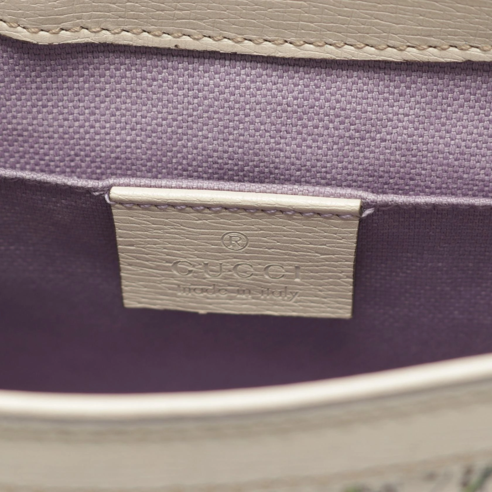 Gucci Flora Leather Shoulder Bag 336749