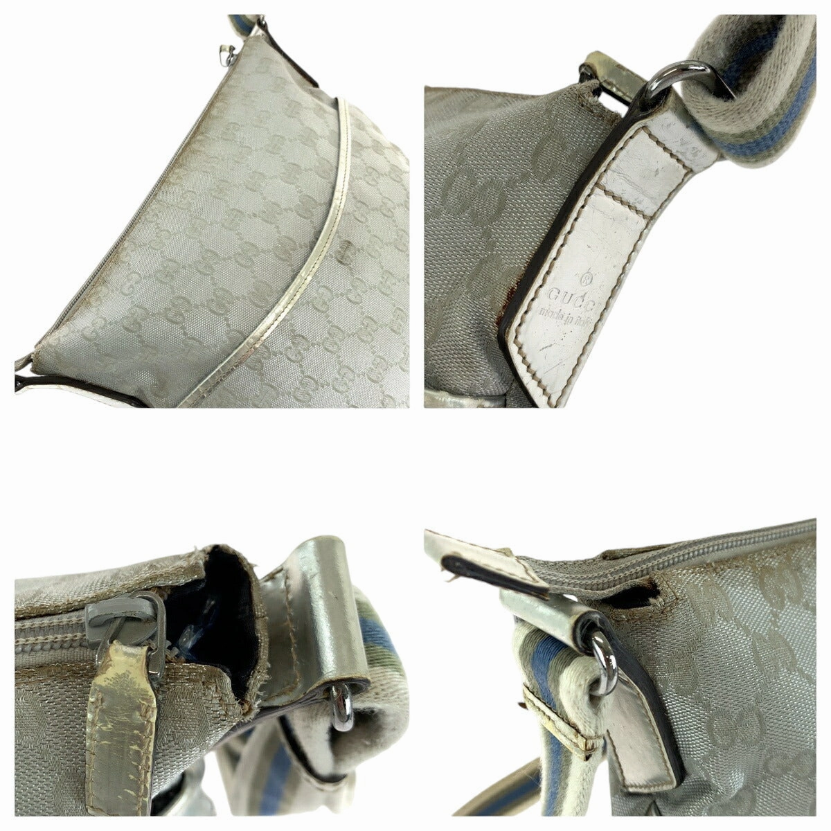 Gucci GG Canvas Enamel Shoulder Bag