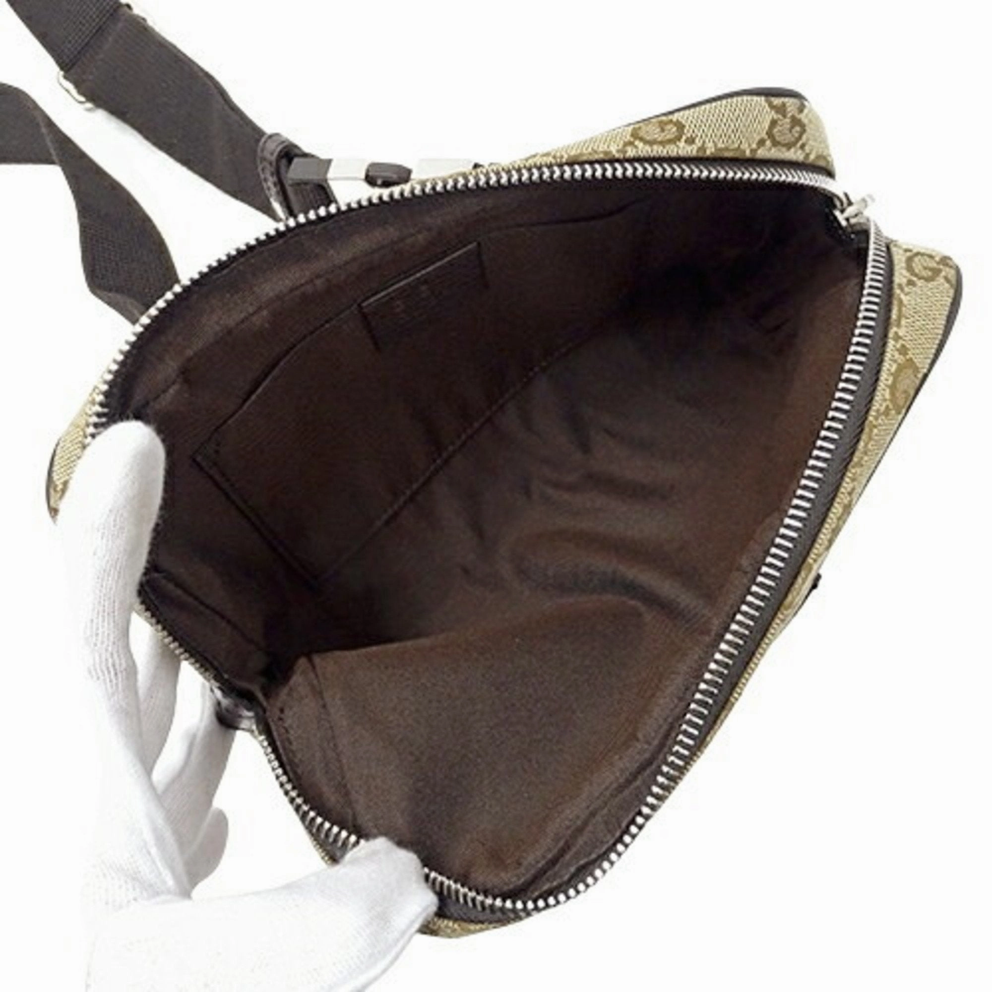 Gucci  Gg Canvas Fanny Pack Sling Bag (Pre-Owned)
