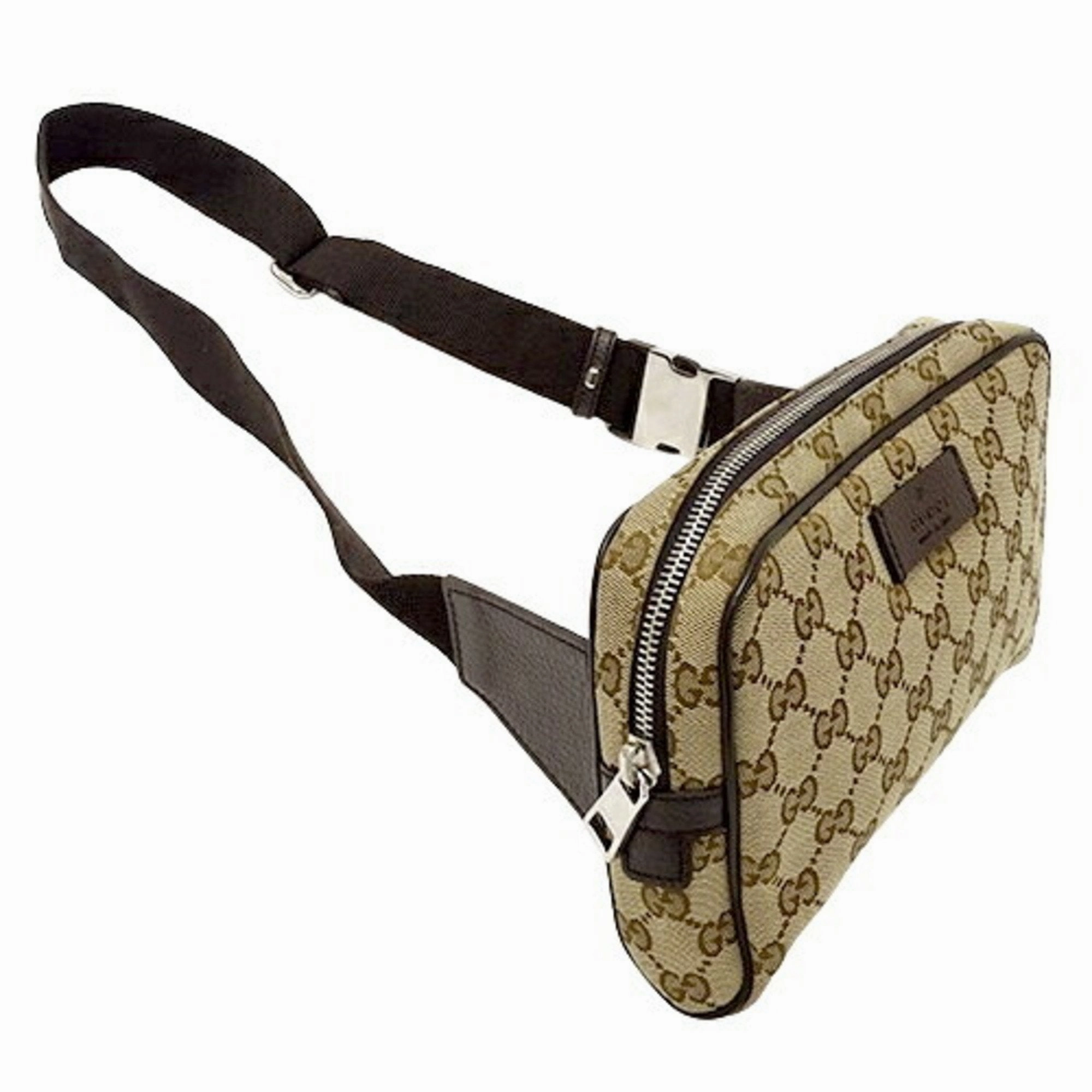 Gucci  Gg Canvas Fanny Pack Sling Bag (Pre-Owned)