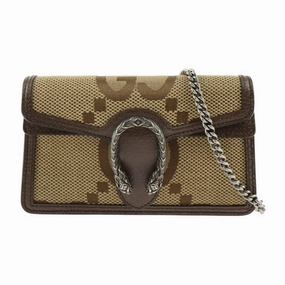 Gucci Gg Canvas  Gg Canvas Leather Pochette Shoulder Bag (Pre-Owned)