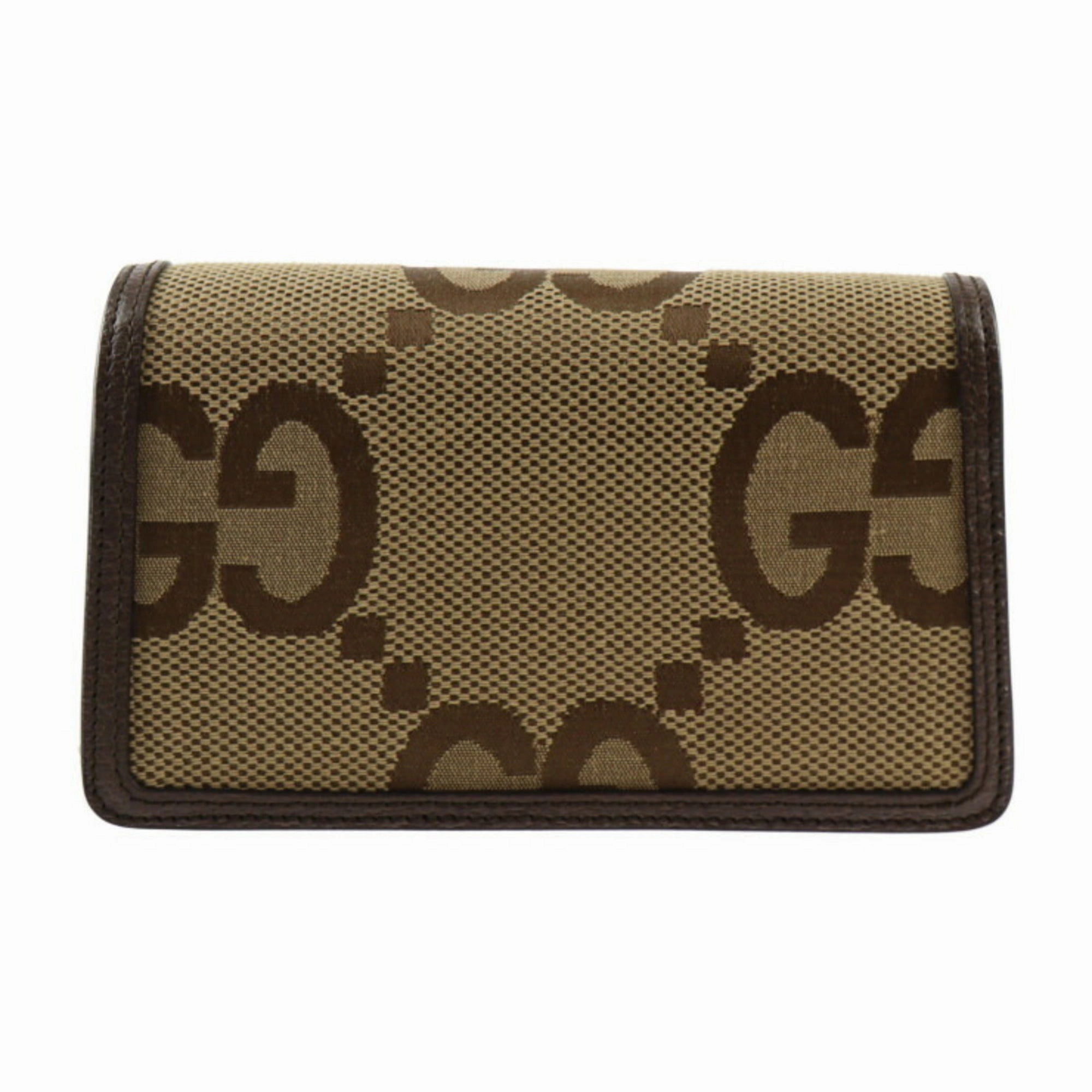 Gucci Gg Canvas  Gg Canvas Leather Pochette Shoulder Bag (Pre-Owned)
