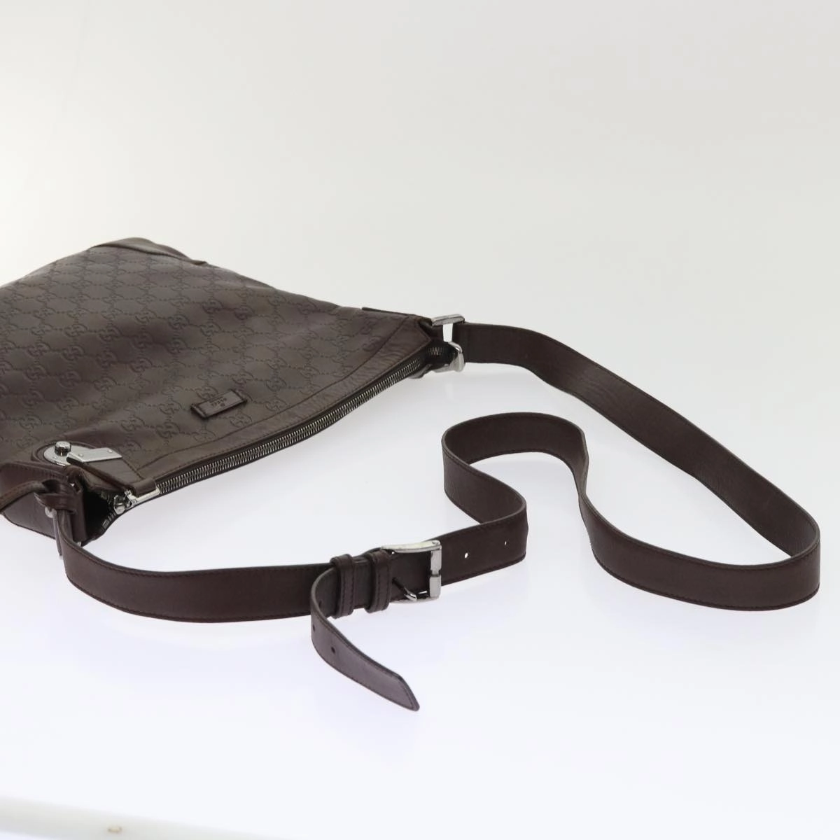 GUCCI GG Canvas Guccissima Shoulder Bag Brown 148476  ki3279