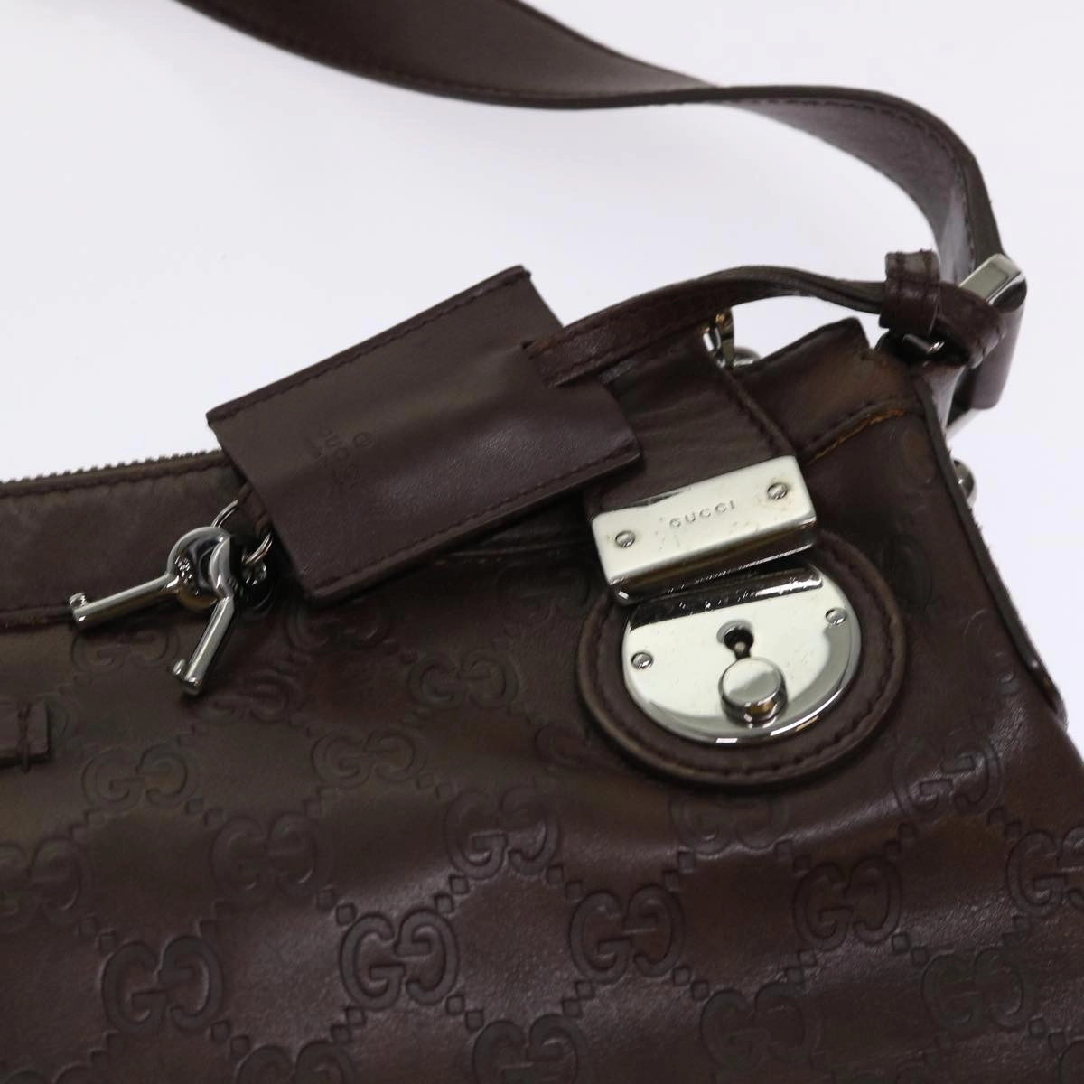 GUCCI GG Canvas Guccissima Shoulder Bag Brown 148476  ki3279