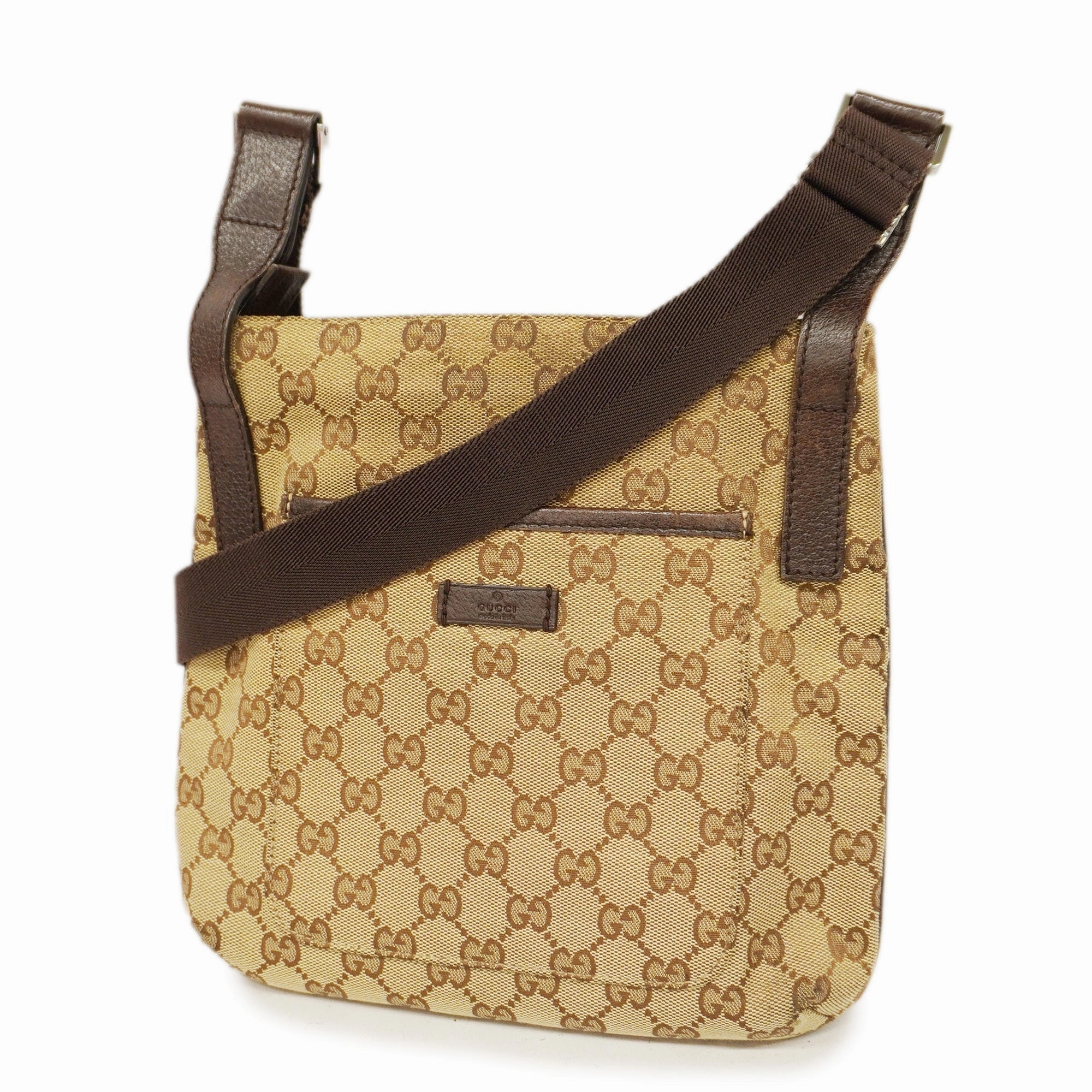 GUCCI  GG Canvas Shoulder Bag 122793 Women's Shoulder Bag Beige,Brown