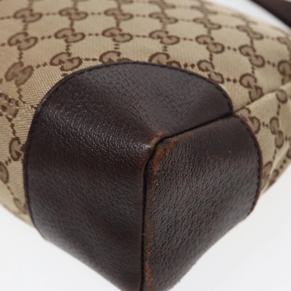 GUCCI GG Canvas Shoulder Bag Beige 114273  84223