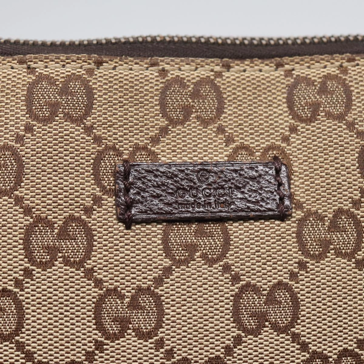 GUCCI GG Canvas Shoulder Bag Beige 114273  84223