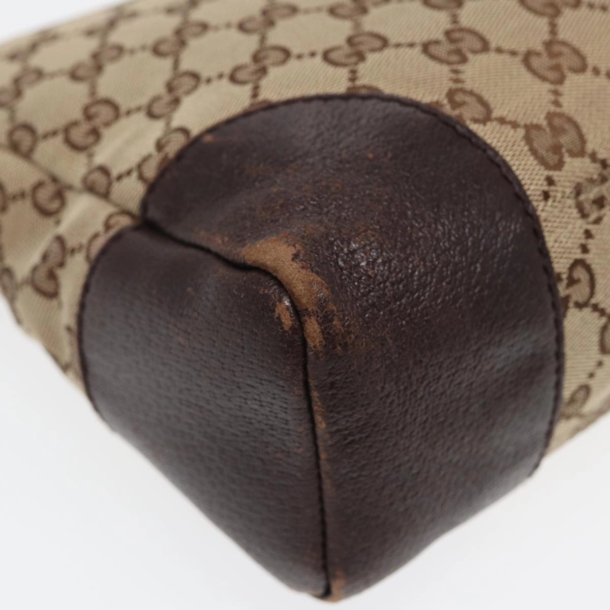 GUCCI GG Canvas Shoulder Bag Beige 114273  84223