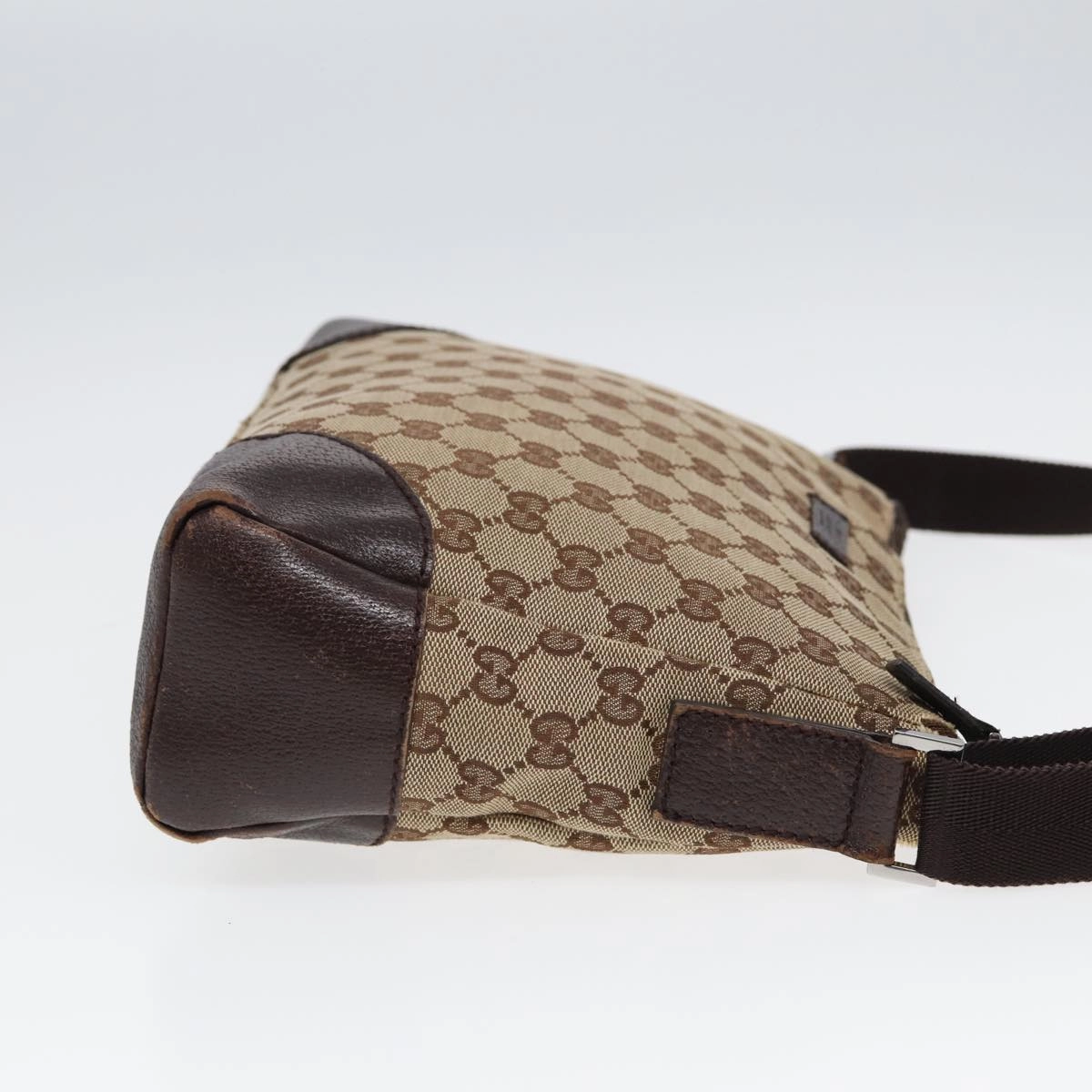 GUCCI GG Canvas Shoulder Bag Beige 114273  84223