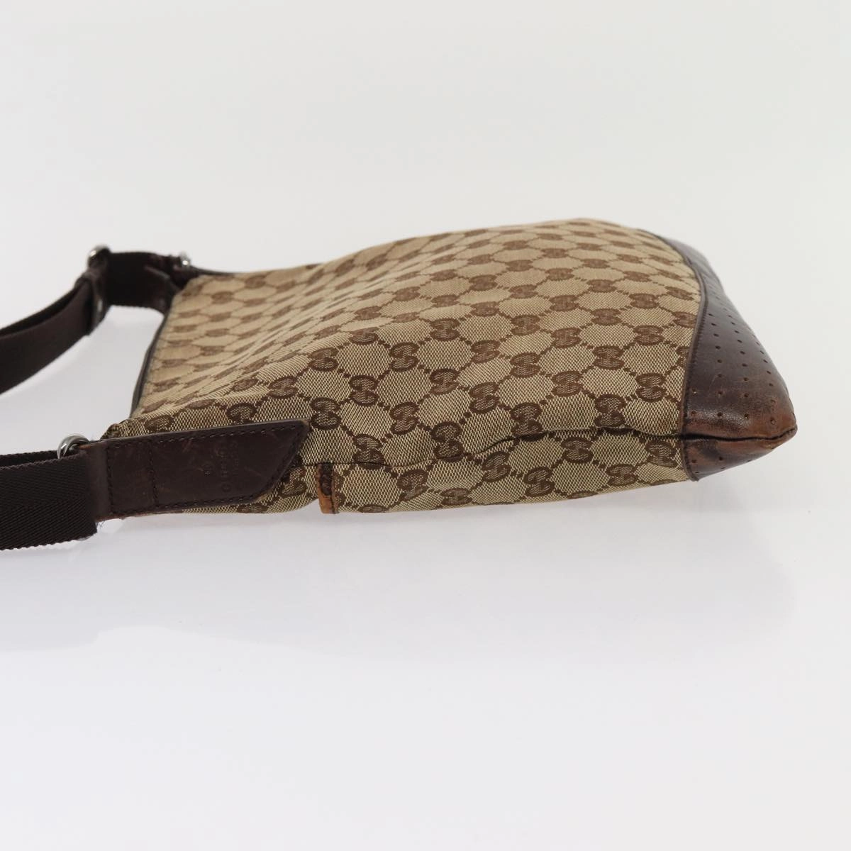 GUCCI GG Canvas Shoulder Bag Beige 145857  84432