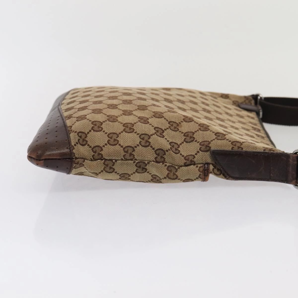 GUCCI GG Canvas Shoulder Bag Beige 145857  84432