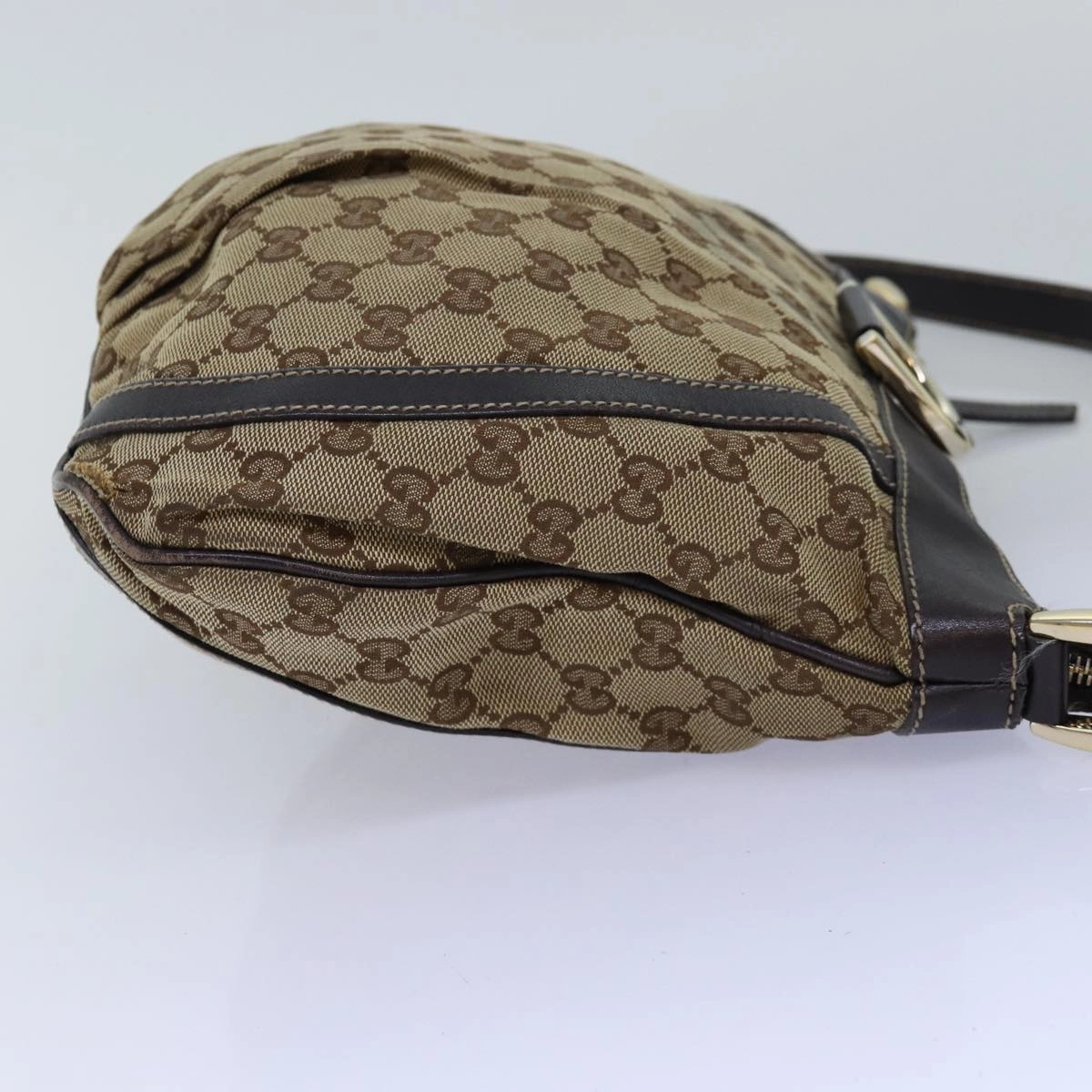 GUCCI GG Canvas Shoulder Bag Beige 203257  75598