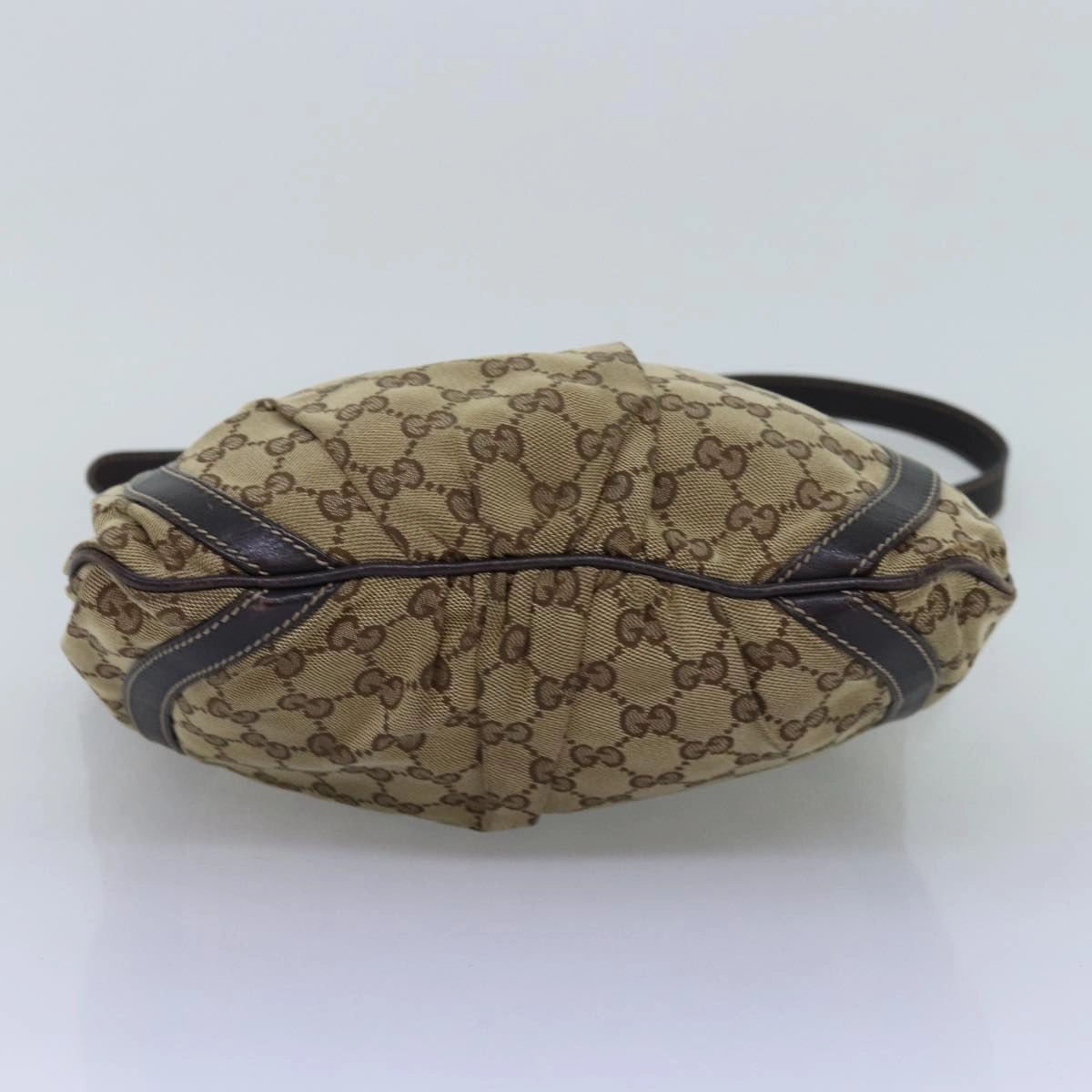 GUCCI GG Canvas Shoulder Bag Beige 203257  75598
