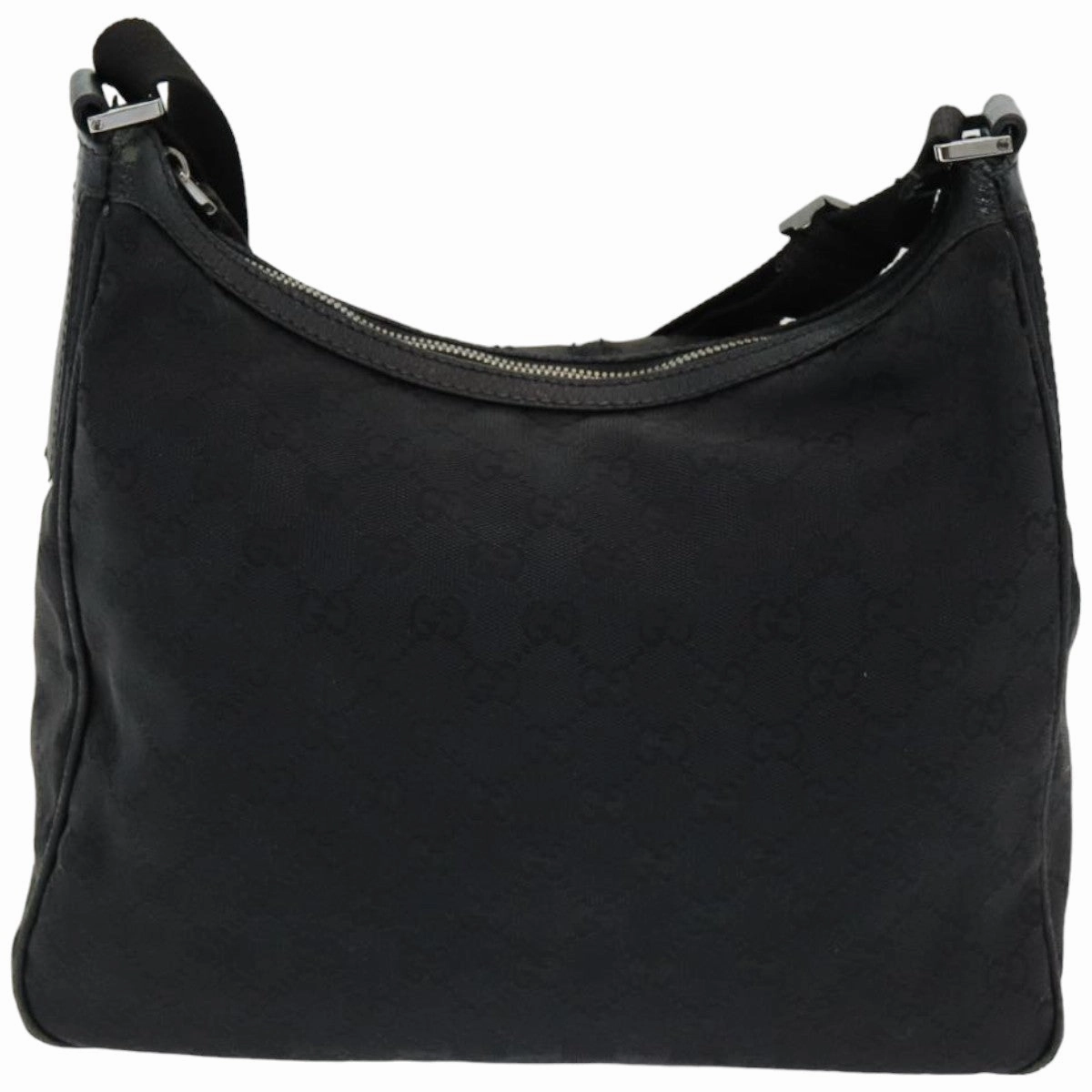 GUCCI GG Canvas Shoulder Bag Black 131211  ki4683