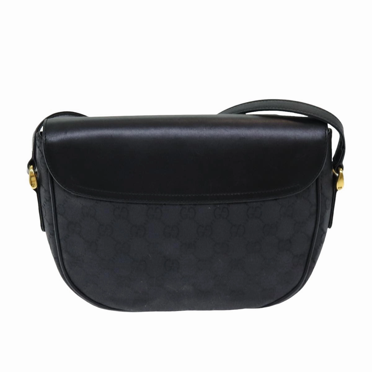 GUCCI GG Canvas Shoulder Bag Black  ep4943