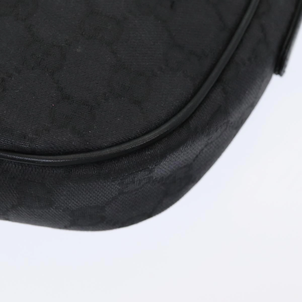GUCCI GG Canvas Shoulder Bag Black  ep4943