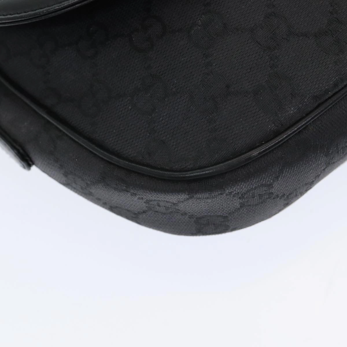 GUCCI GG Canvas Shoulder Bag Black  ep4943