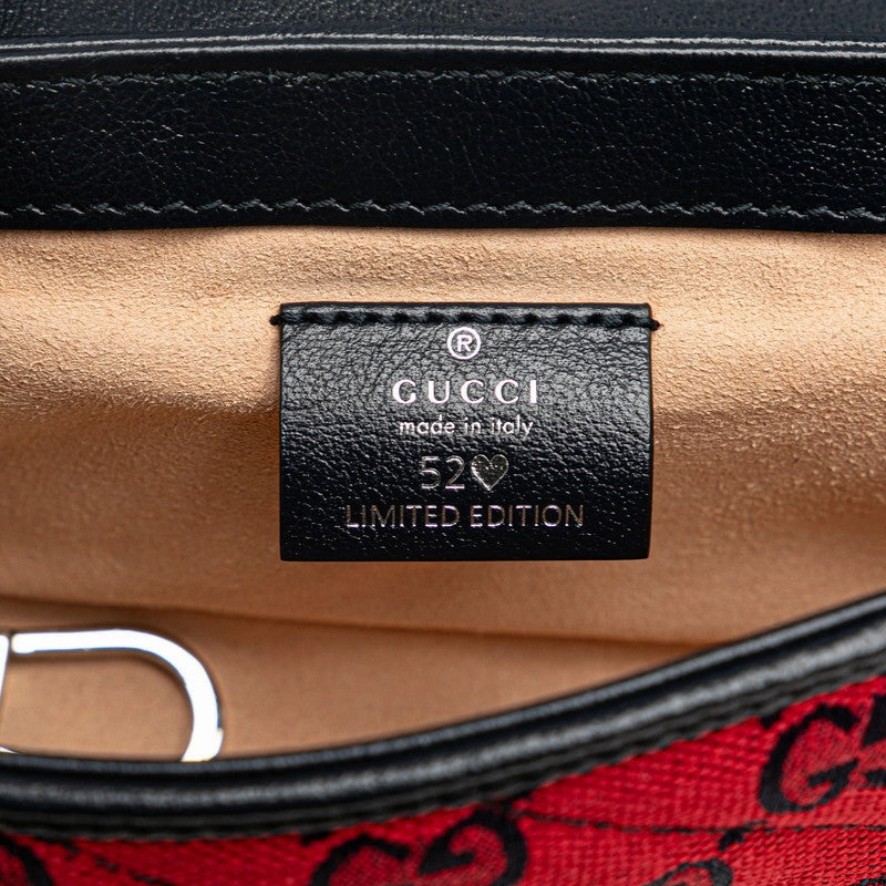 Gucci GG Marmont Canvas Leather Shoulder Bag
