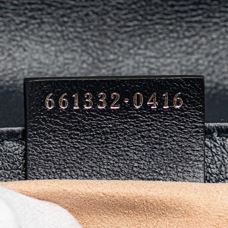 Gucci GG Marmont Canvas Leather Shoulder Bag