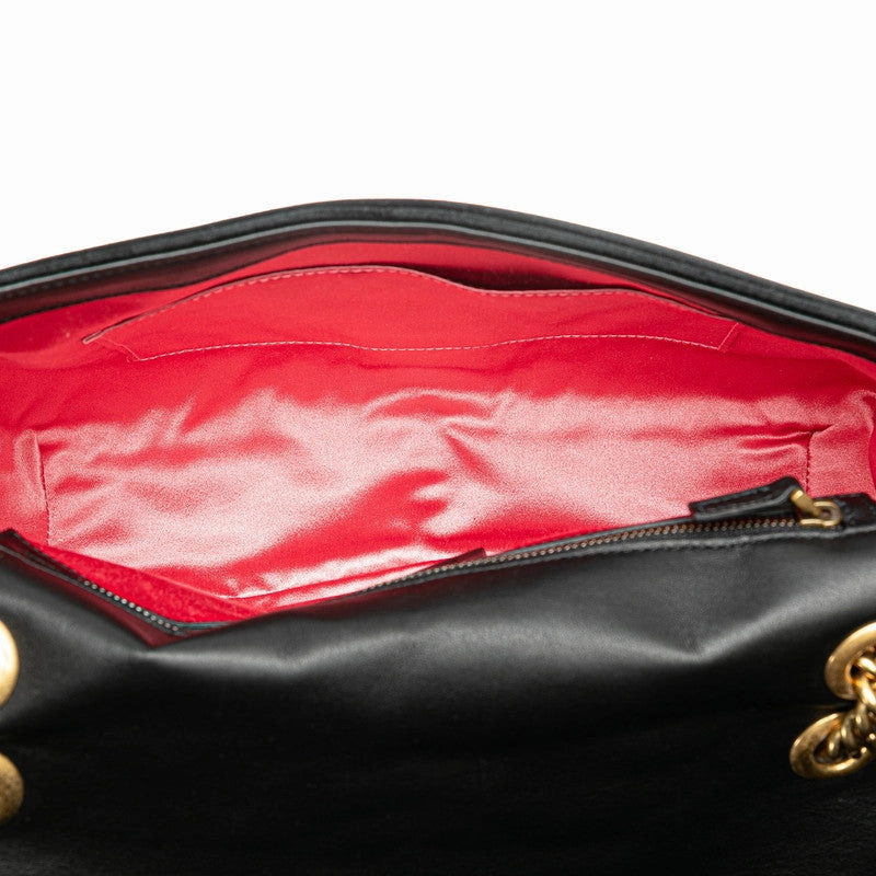 Gucci GG Marmont Velvet Medium Embroidered Shoulder Bag