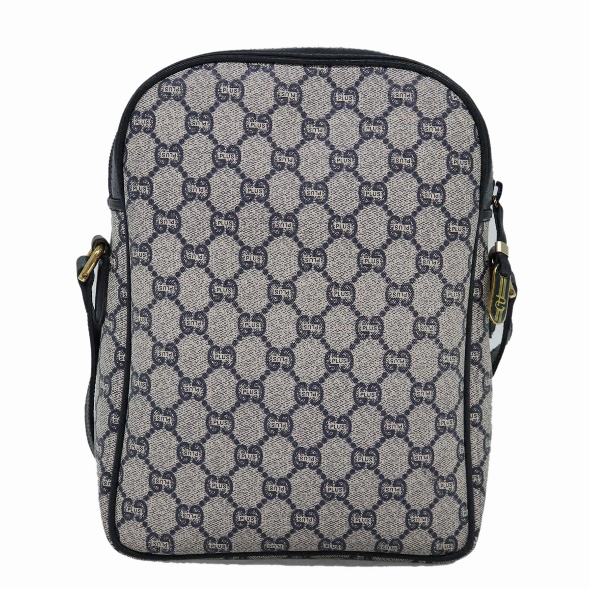 GUCCI GG Plus Supreme Shoulder Bag PVC Navy  12516