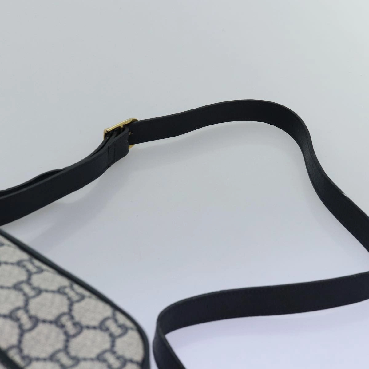 GUCCI GG Plus Supreme Shoulder Bag PVC Navy  12516
