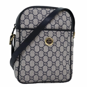 GUCCI GG Plus Supreme Shoulder Bag PVC Navy  12516