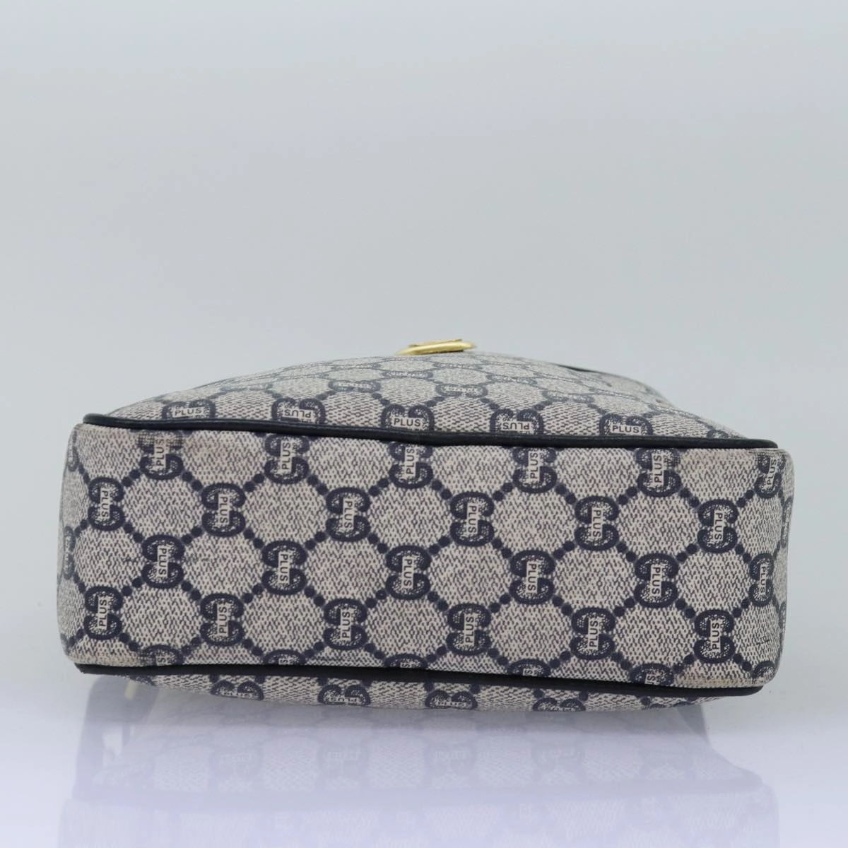 GUCCI GG Plus Supreme Shoulder Bag PVC Navy  12516