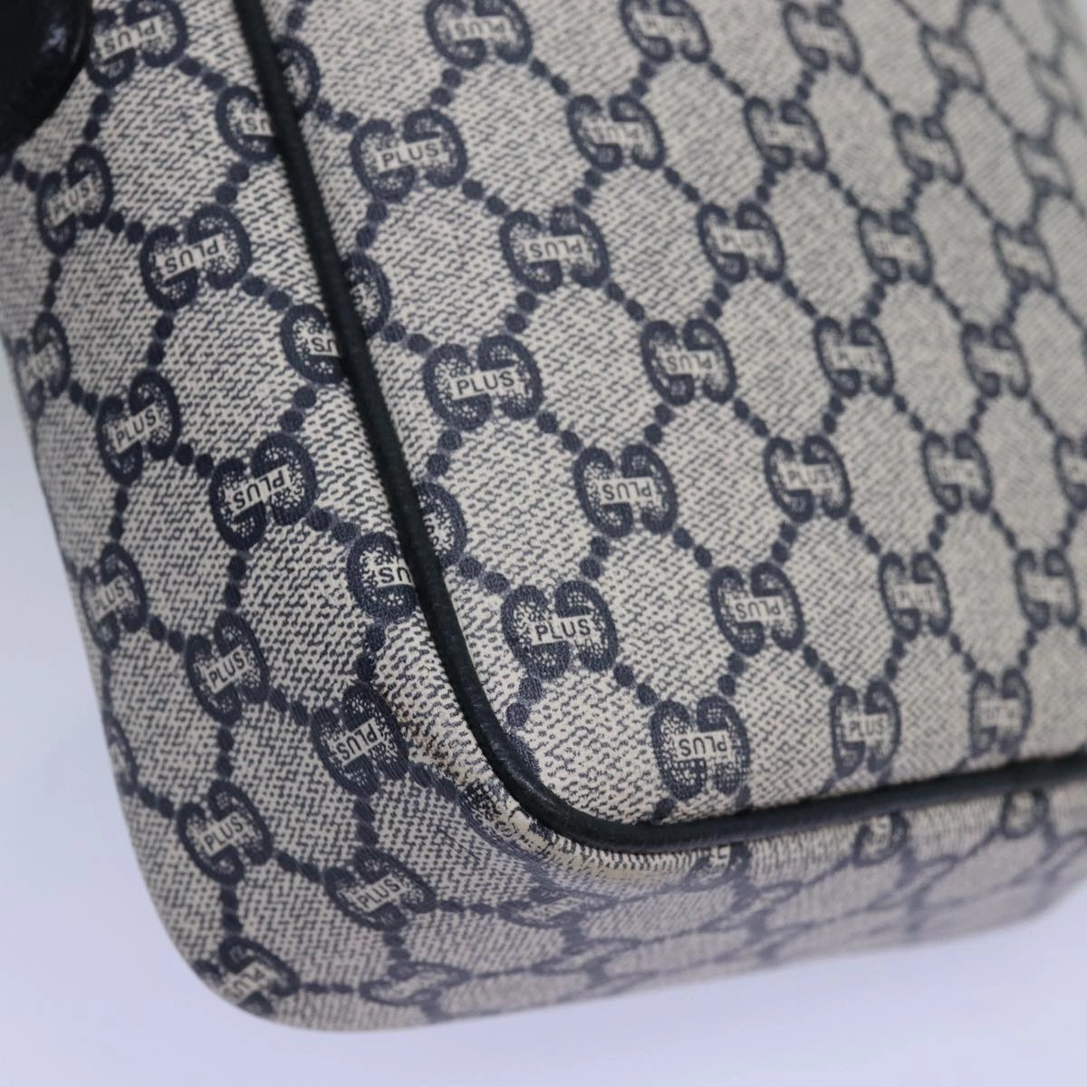 GUCCI GG Plus Supreme Shoulder Bag PVC Navy  12516