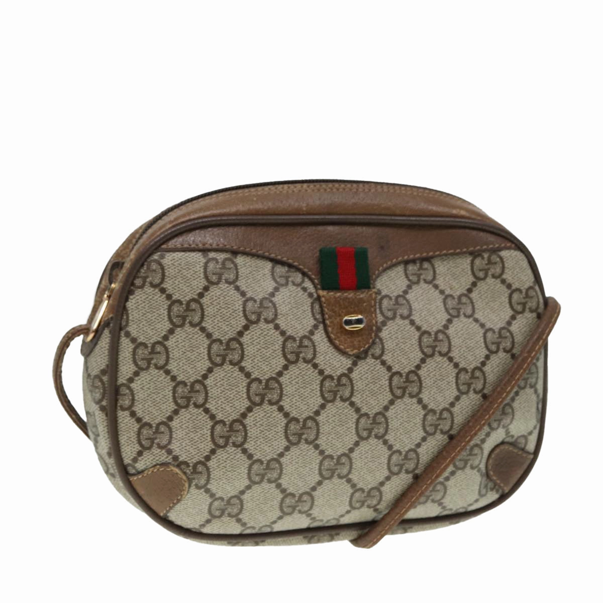 Gucci Gg Supreme Beige Canvas Shoulder Bag ()