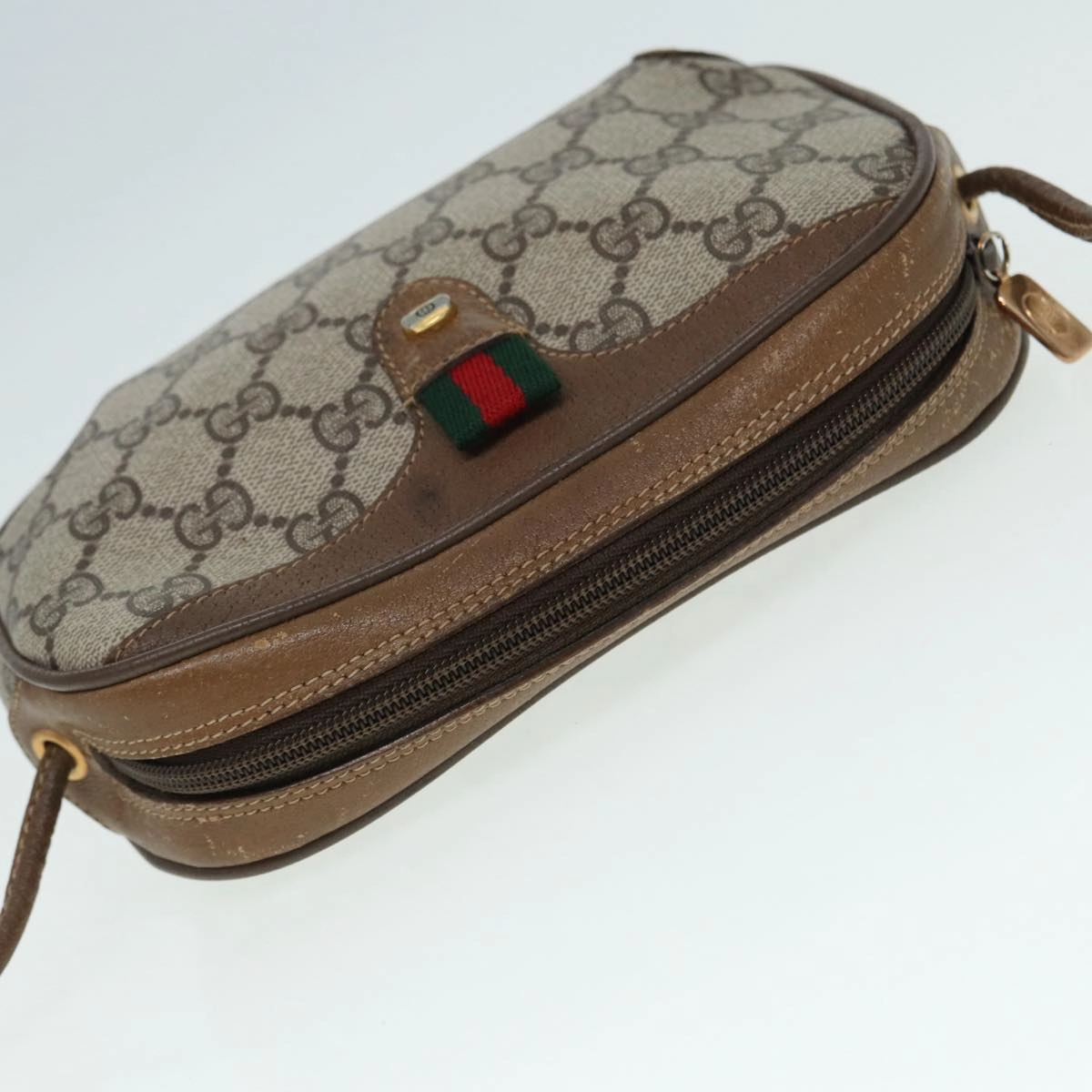 Gucci Gg Supreme Beige Canvas Shoulder Bag ()