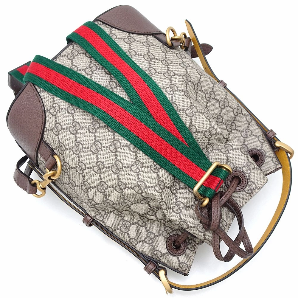 Gucci GG Supreme Canvas Leather 2Way Backpack
