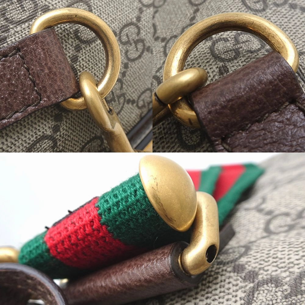 Gucci GG Supreme Canvas Leather 2Way Backpack