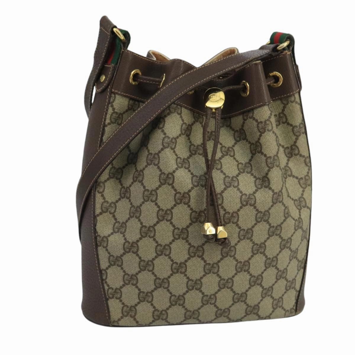 Gucci Gg Supreme  Canvas Shoulder Bag (Pre-Owned)
