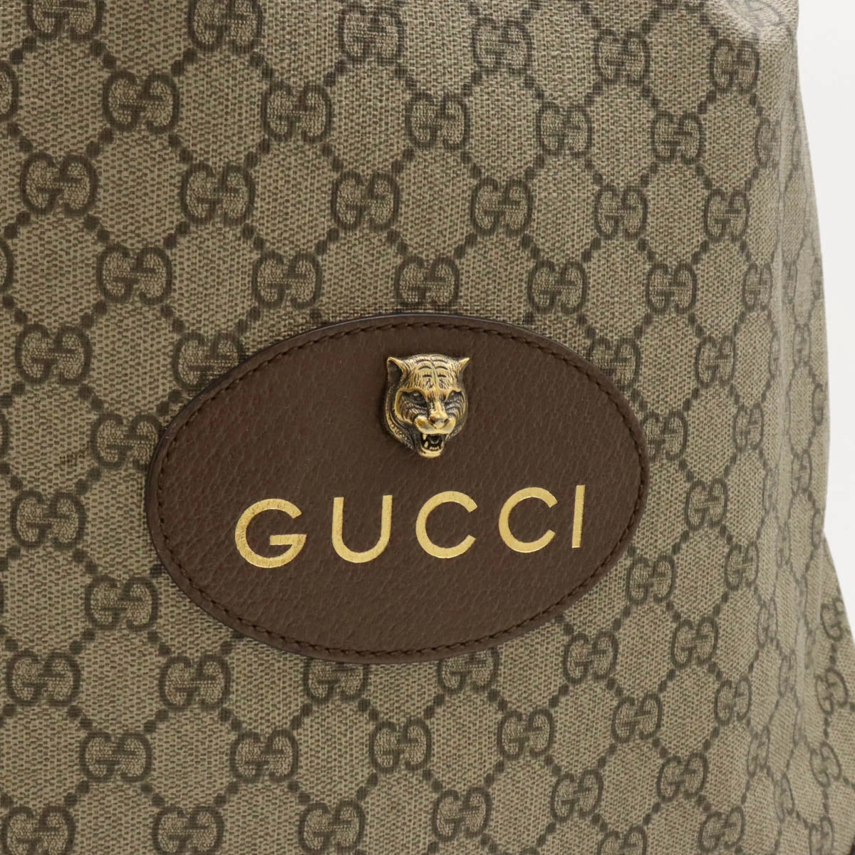 Gucci GG Supreme Cathead Drawstring Backpack
