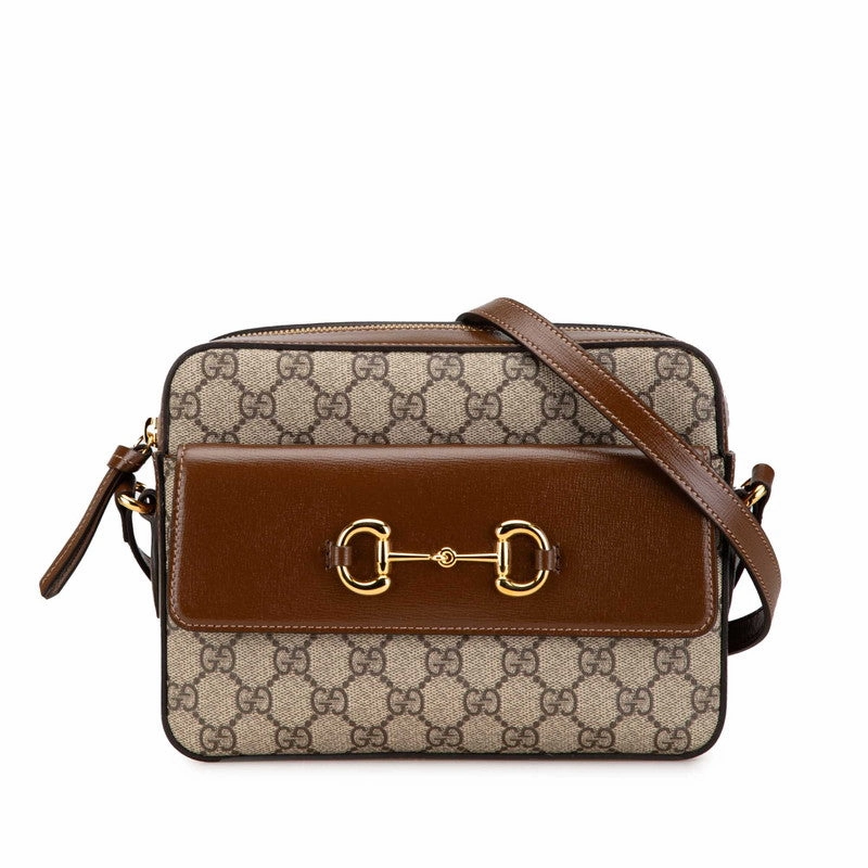 Gucci GG Supreme Horsebit Shoulder Bag 645454