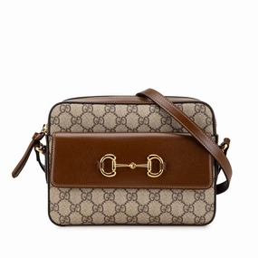 Gucci GG Supreme Horsebit Shoulder Bag 645454
