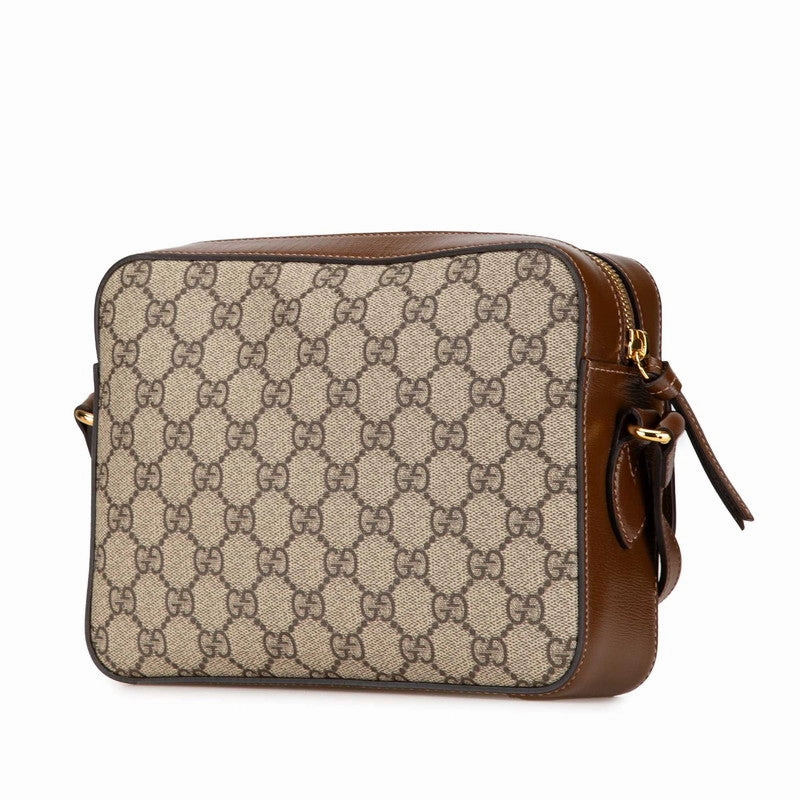 Gucci GG Supreme Horsebit Shoulder Bag 645454