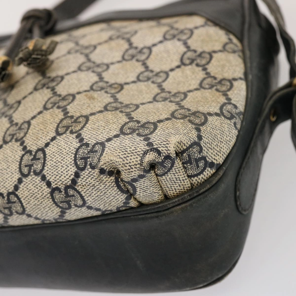 GUCCI GG Supreme Shoulder Bag PCV Navy 001 256 1066  76733