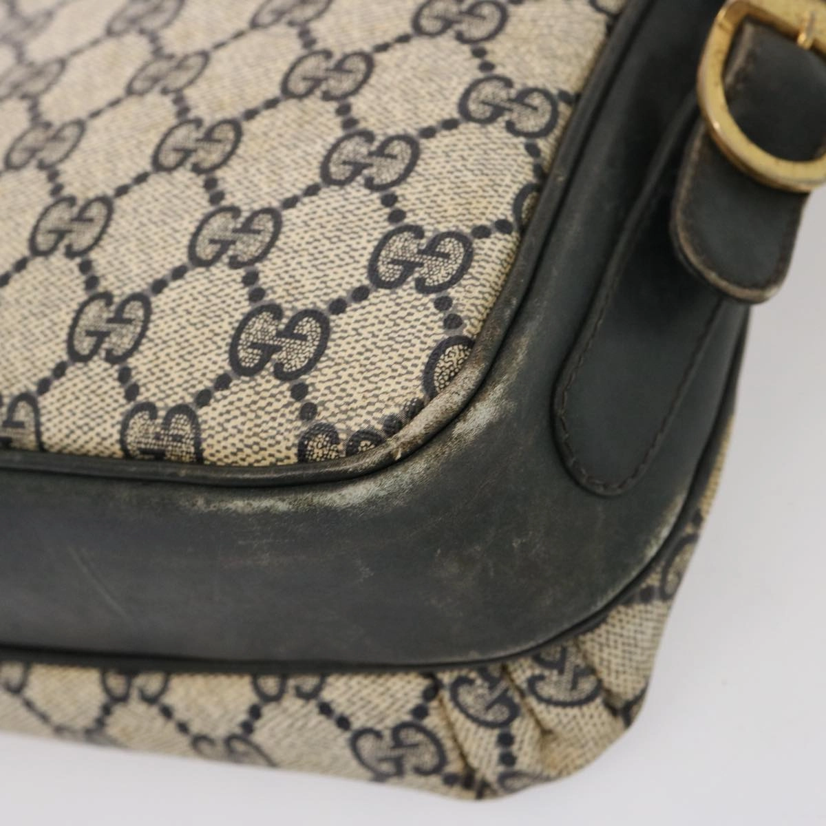 GUCCI GG Supreme Shoulder Bag PCV Navy 001 256 1066  76733