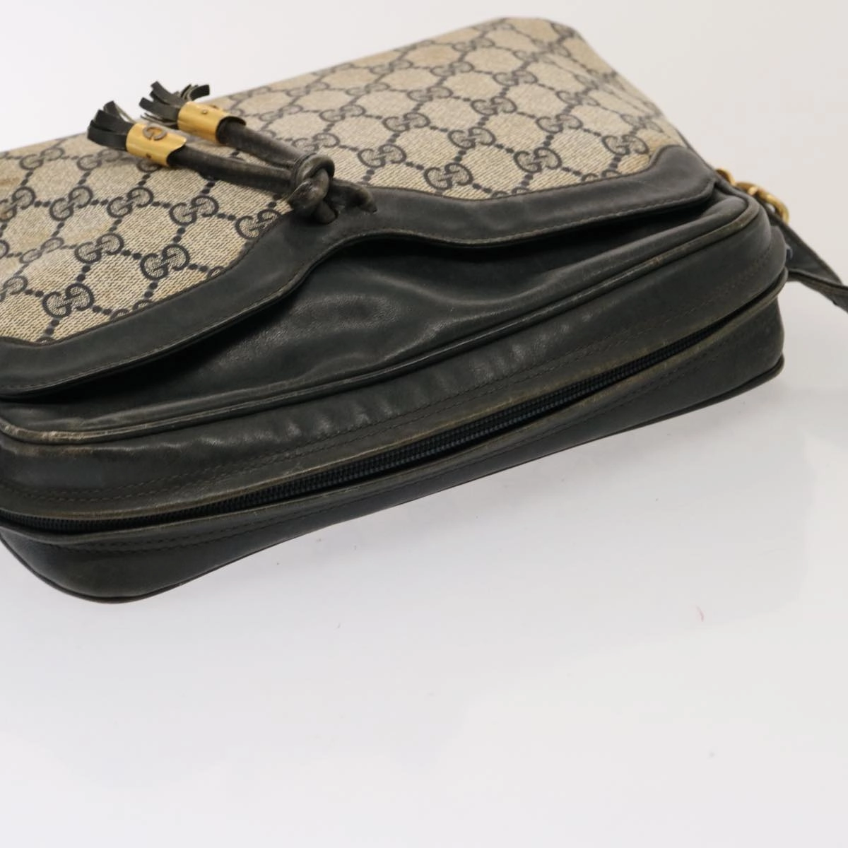 GUCCI GG Supreme Shoulder Bag PCV Navy 001 256 1066  76733