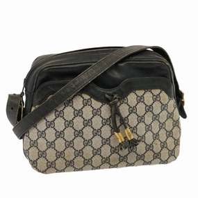 GUCCI GG Supreme Shoulder Bag PCV Navy 001 256 1066  76733