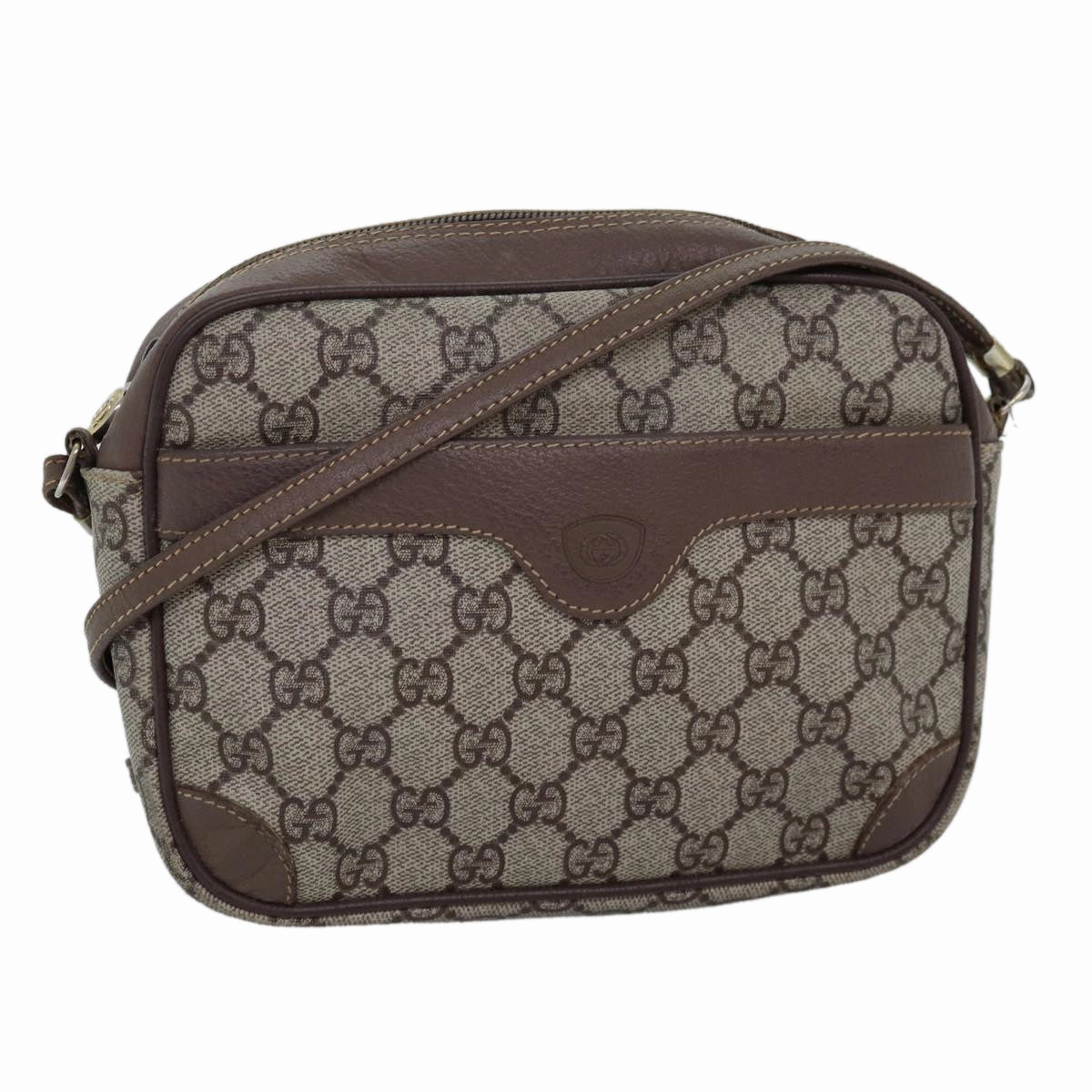 GUCCI GG Supreme Shoulder Bag PVC Beige 007 115 6423  bs14474