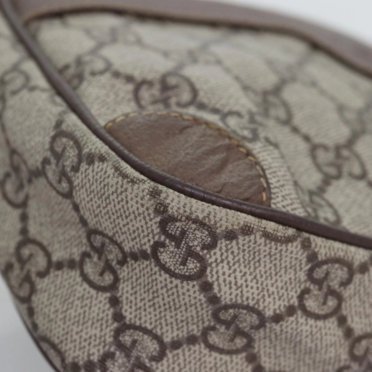 GUCCI GG Supreme Shoulder Bag PVC Beige 007 115 6423  bs14474