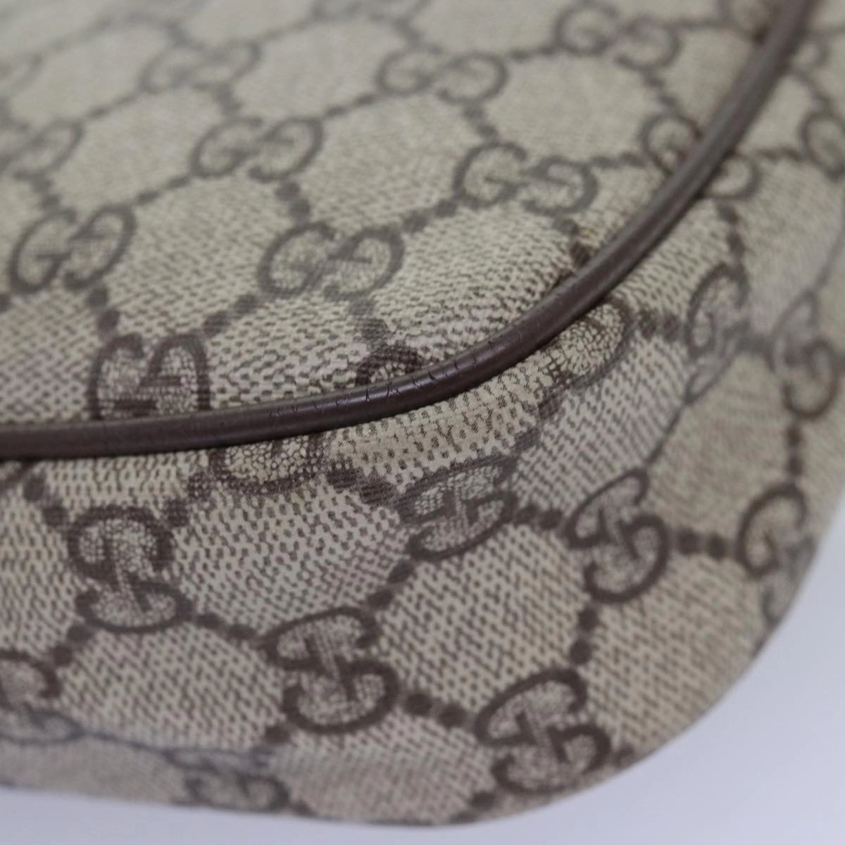 GUCCI GG Supreme Shoulder Bag PVC Beige 007 115 6423  bs14474
