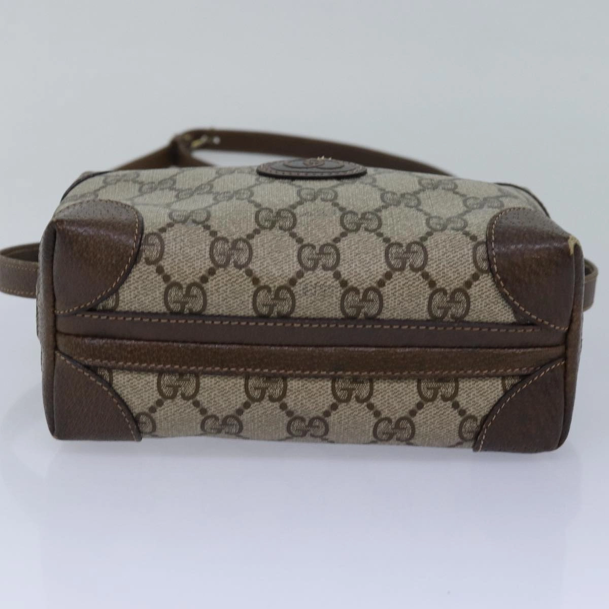 GUCCI GG Supreme Shoulder Bag PVC Beige  13896