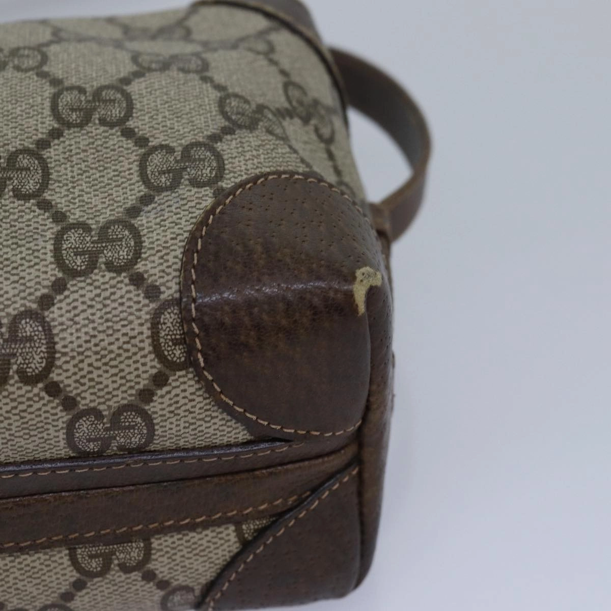 GUCCI GG Supreme Shoulder Bag PVC Beige  13896