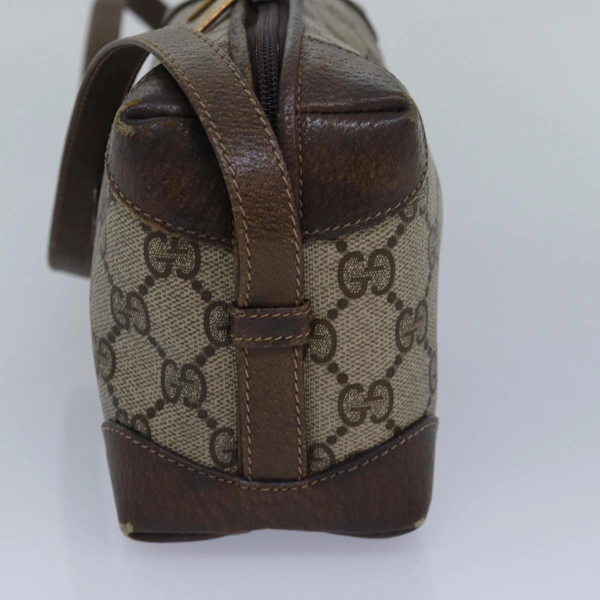 GUCCI GG Supreme Shoulder Bag PVC Beige  13896